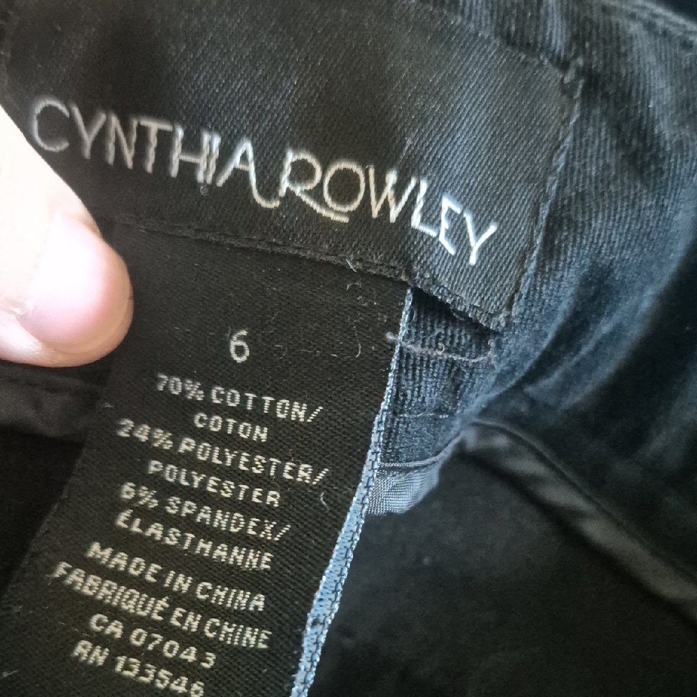 Cynthia Rowley Black Trousers - Picture 2 of 3